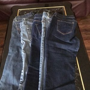 4pair of designer jeans.